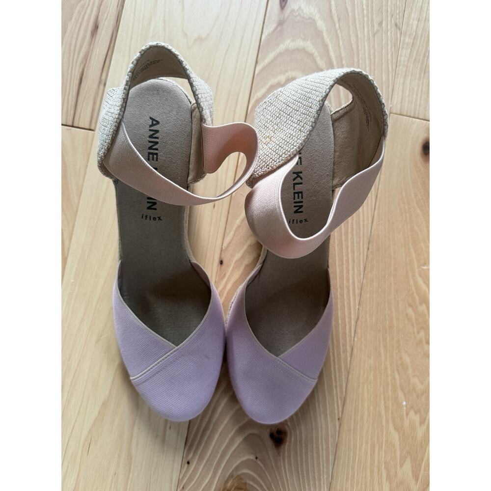 New Anne Klein 8.5 iFlex Women's Zoey Espadrille Pastel Baby Pink - Picture 2 of 8